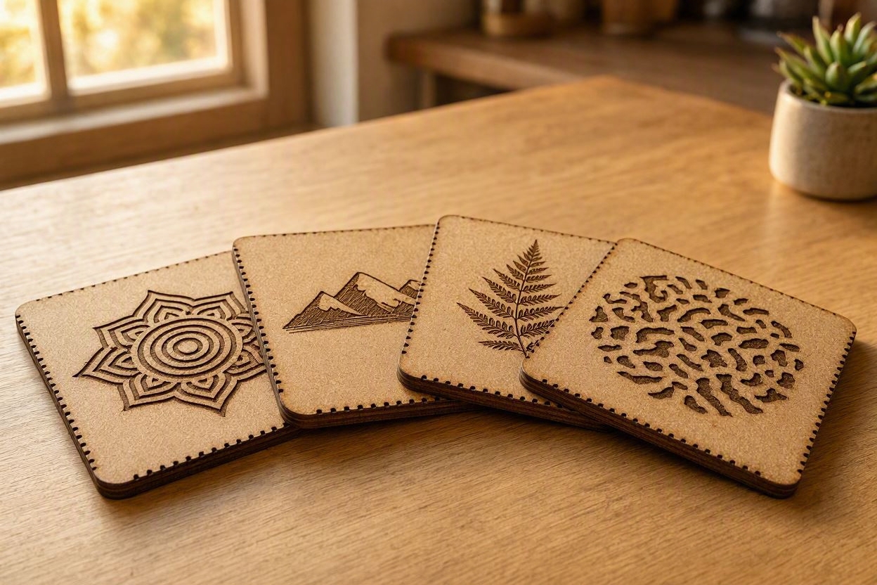 Laser Engrave your own Coasters