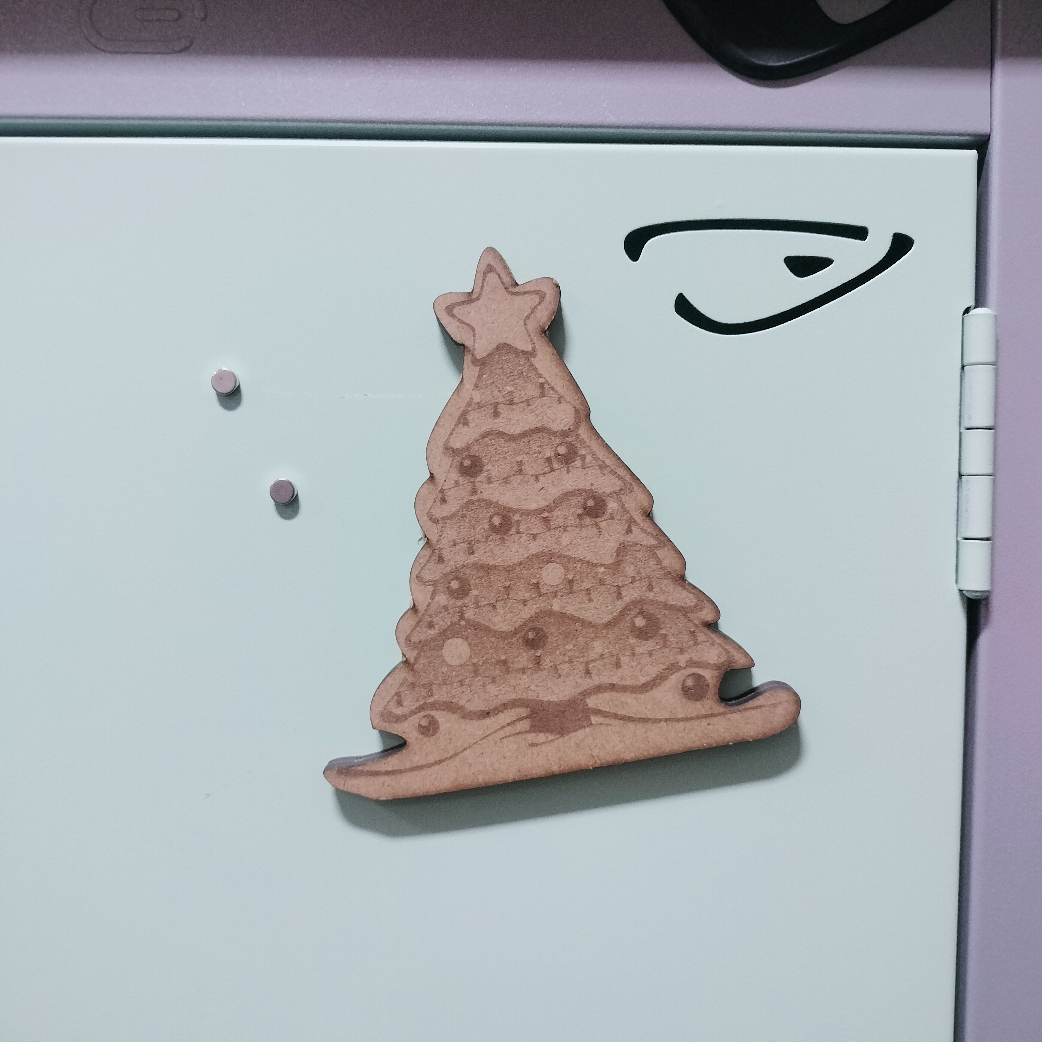 Make your own laser engraved fridge magnet!