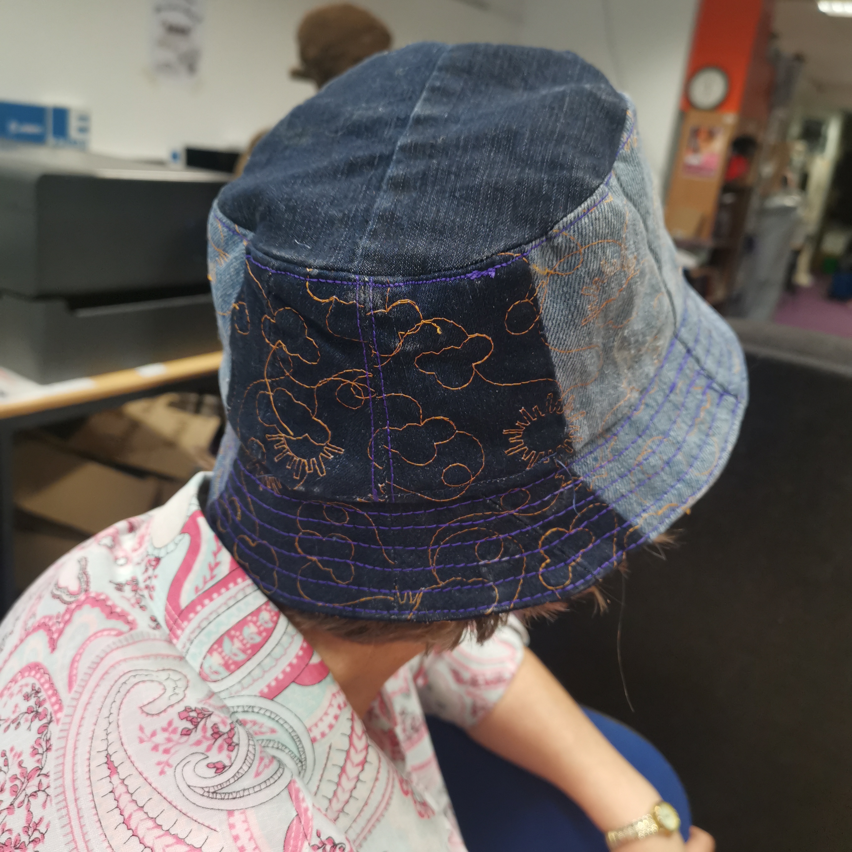 Introduction to Sewing: Make your own hat from recycled jeans  (2nd session)